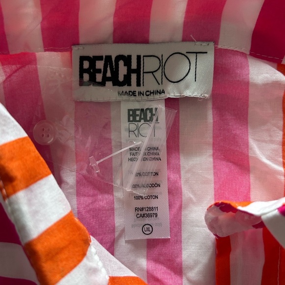 Beach Riot Alexa Striped Swim Coverup Size L/XL NWOT - Picture 5 of 8